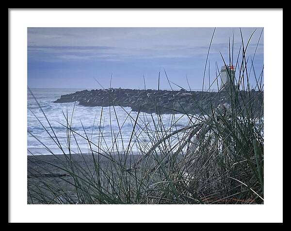 Bandon Oregon light house - Framed Print