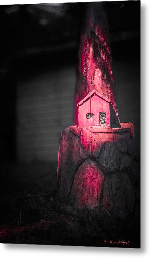 Light house pink - Metal Print