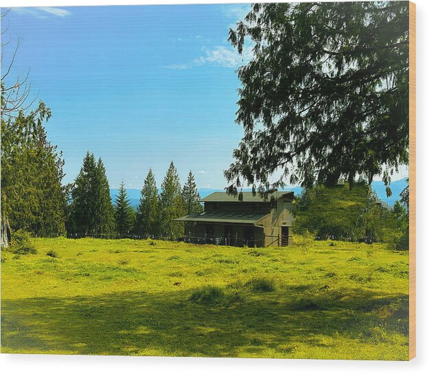 Valley view - Wood Print
