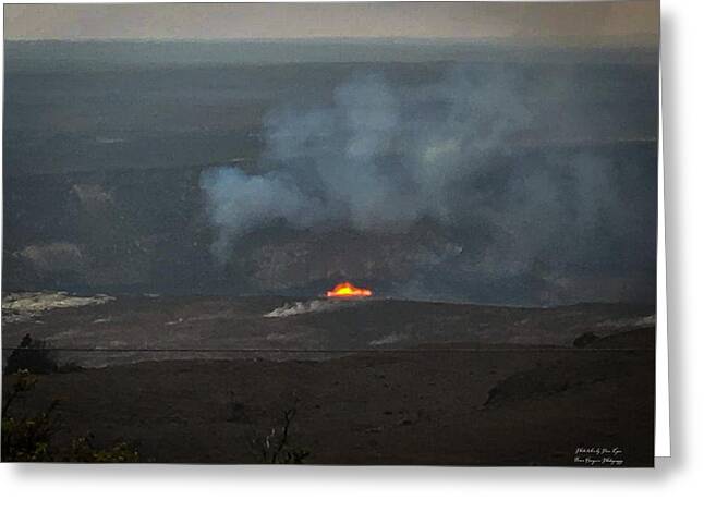 Volcano in Hawaii - Greeting Card