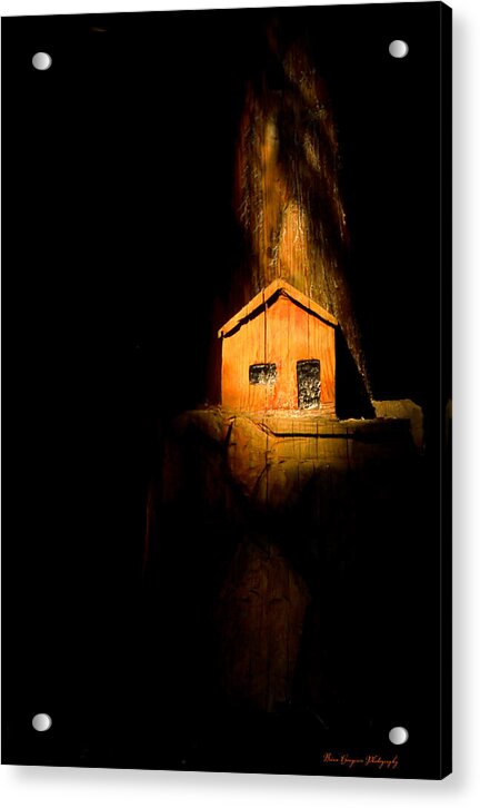Yellow light house - Acrylic Print