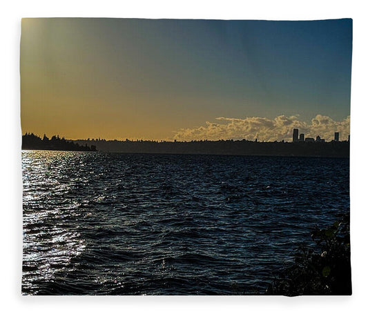 As the sun rays hit the water