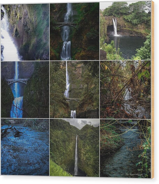 Water  1 - Wood Print