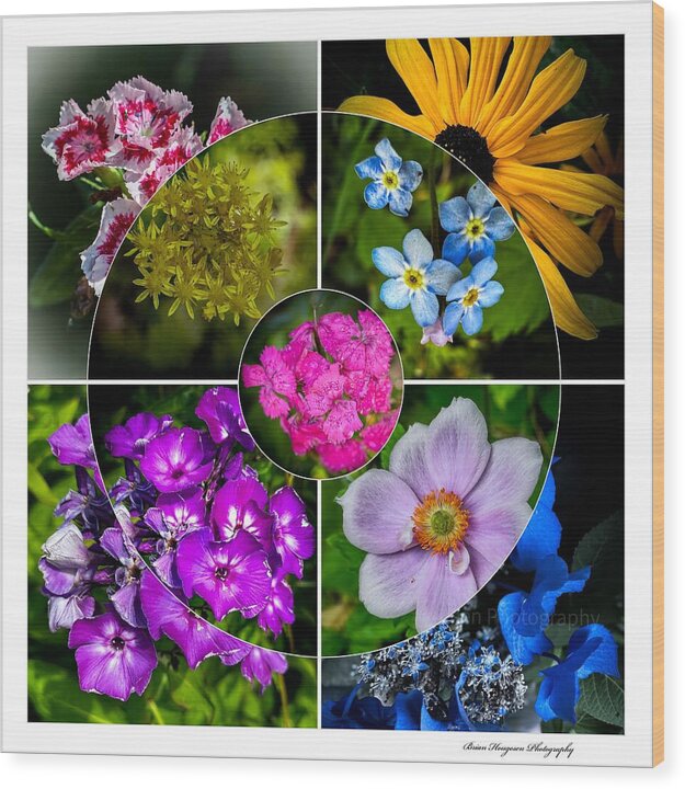 Flowers  2 - Wood Print