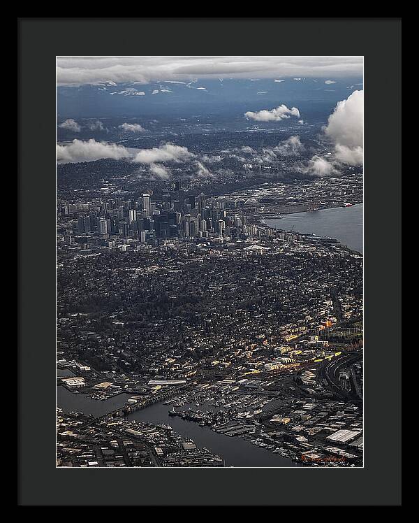 Above seattle - Framed Print