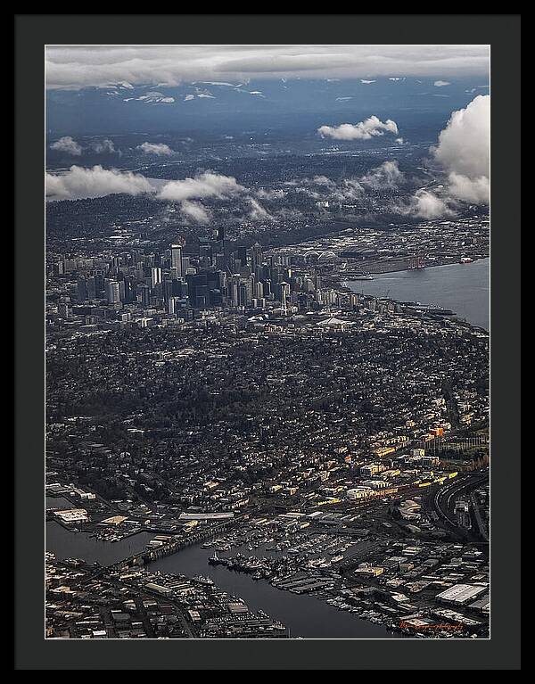Above seattle - Framed Print