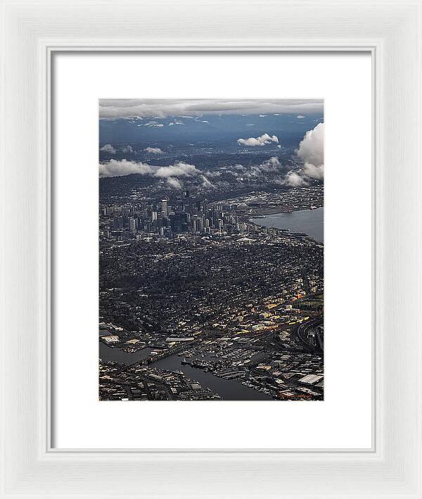 Above seattle - Framed Print