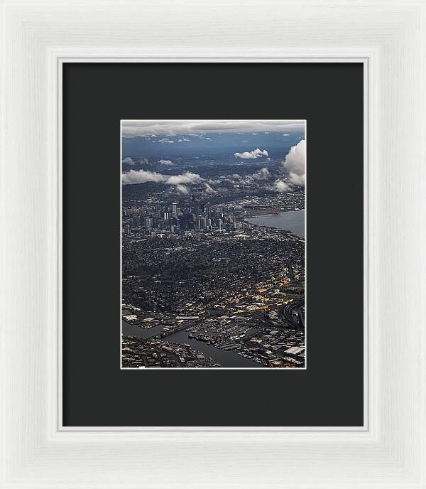 Above seattle - Framed Print