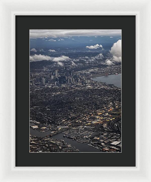 Above seattle - Framed Print