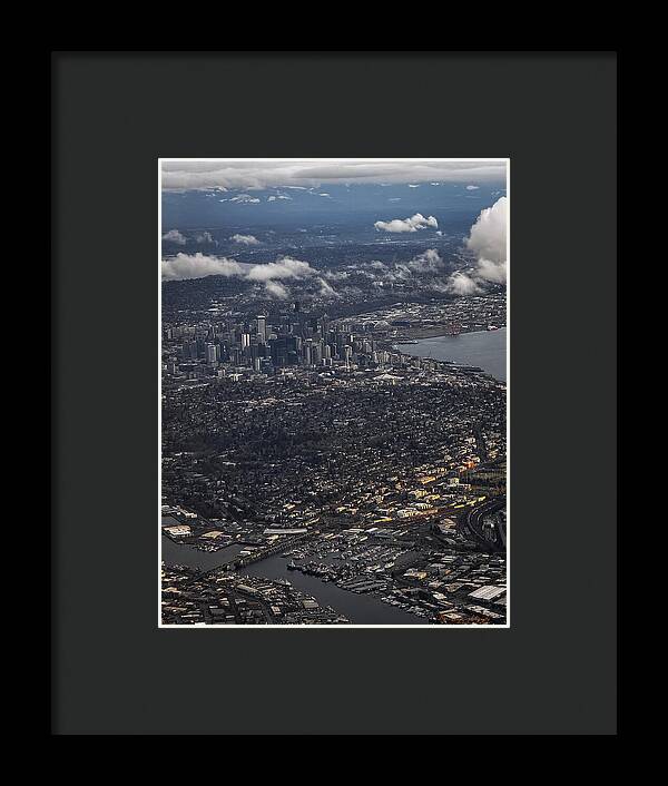 Above seattle - Framed Print