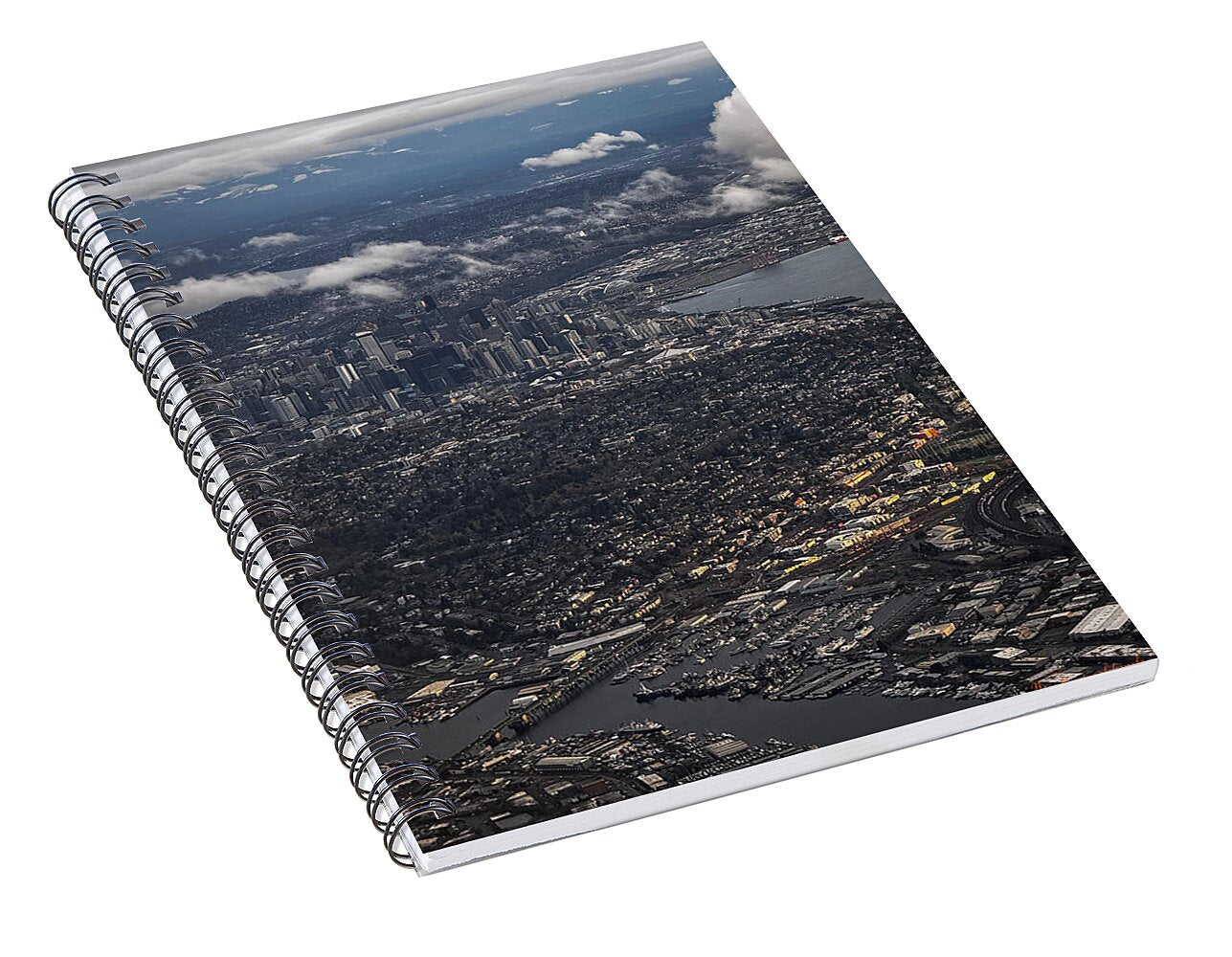 Above seattle - Spiral Notebook
