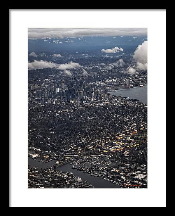 Above seattle - Framed Print