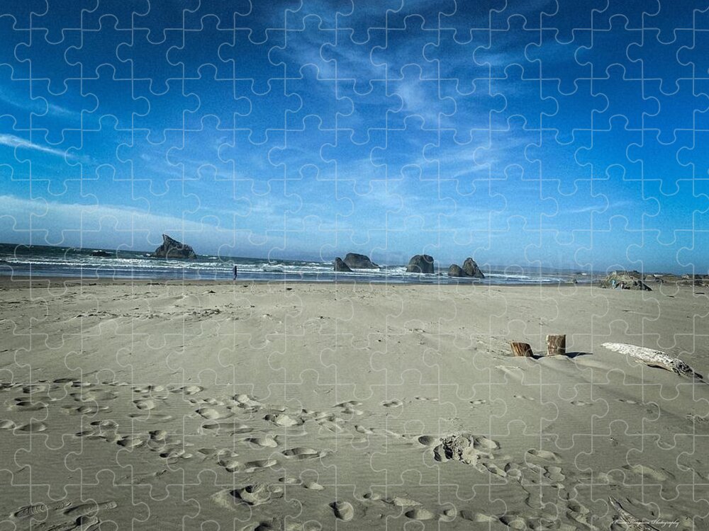 Foot prints in the sand - Puzzle