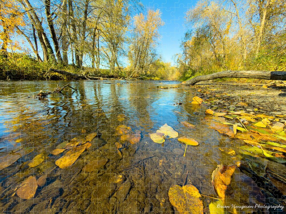 Serene Autumn Creek Landscape - Puzzle