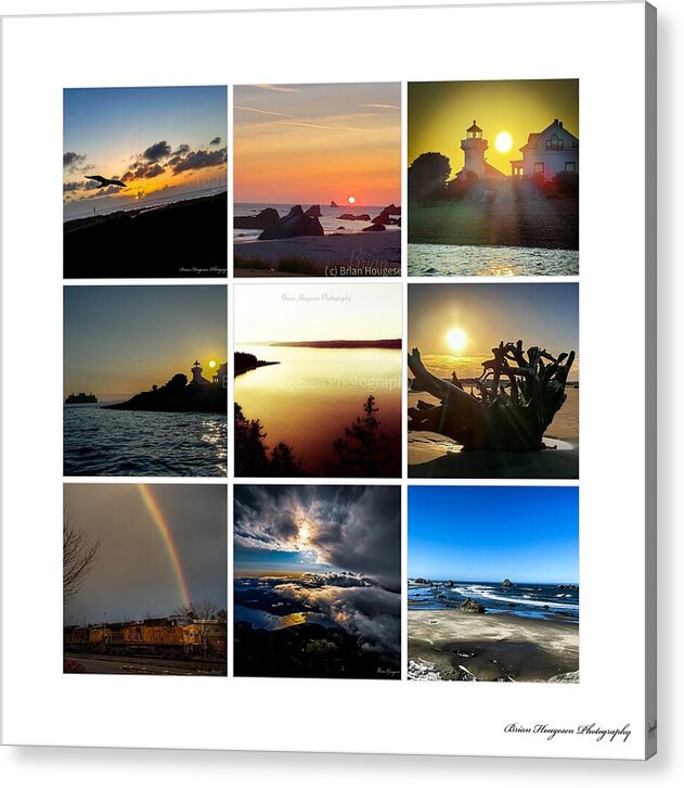 Sunsets sunrises and rainbow skies - Acrylic Print