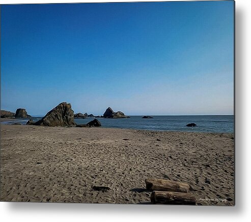 Walk on  the beach 1 - Metal Print