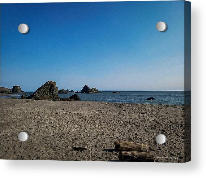 Walk on  the beach 1 - Acrylic Print