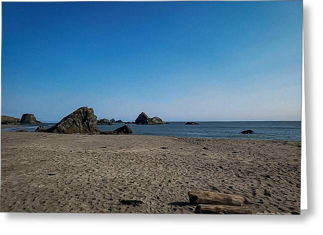 Walk on  the beach 1 - Greeting Card